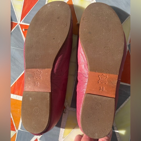 Mexx Women’s Ballet Flats, Leather, Rubber Soles, Pink, Size Euro 38, US 7.5 - Picture 5 of 9